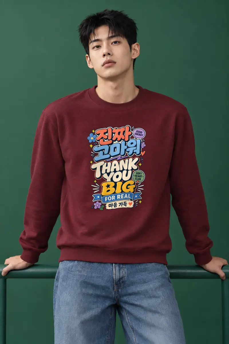 "Good Energy Thanks" Heavy Blend Unisex Crewneck Sweatshirt