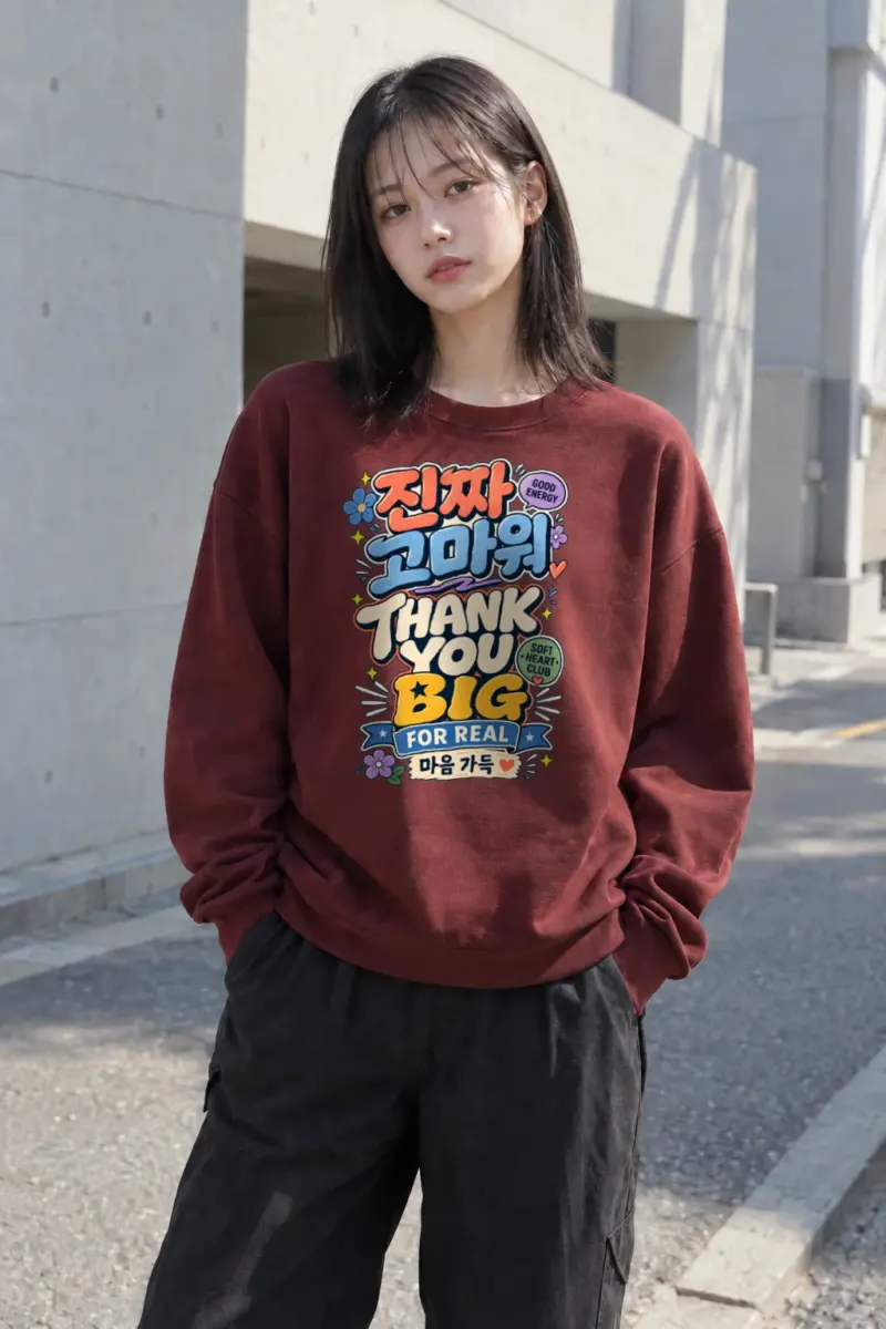 "Good Energy Thanks" Heavy Blend Unisex Crewneck Sweatshirt | Gildan 18000