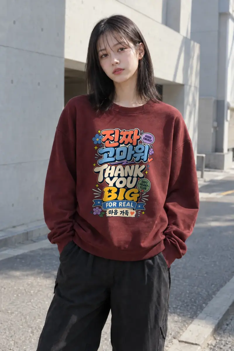 "Good Energy Thanks" Heavy Blend Unisex Crewneck Sweatshirt | Gildan 18000