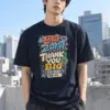 "Good Energy Thanks" Heavyweight Unisex Crewneck T-shirt | Gildan 5000