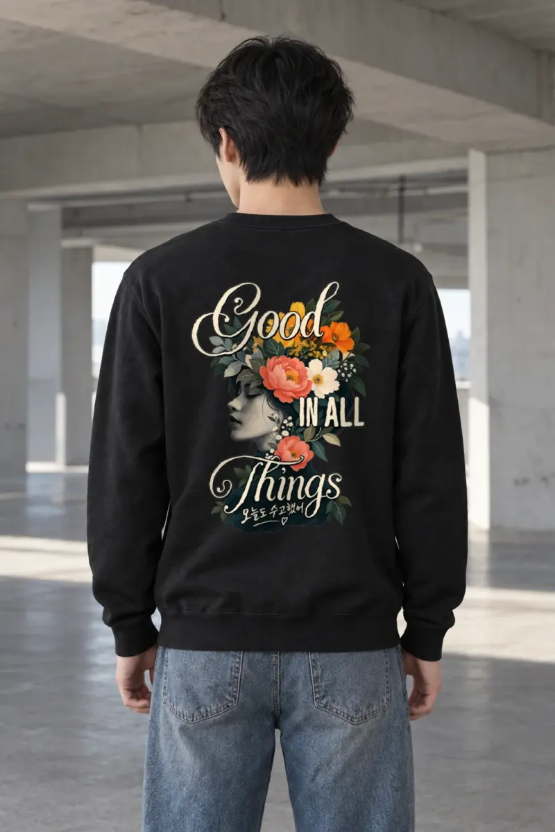 "Good In All Things" Heavy Blend Unisex Crewneck Sweatshirt