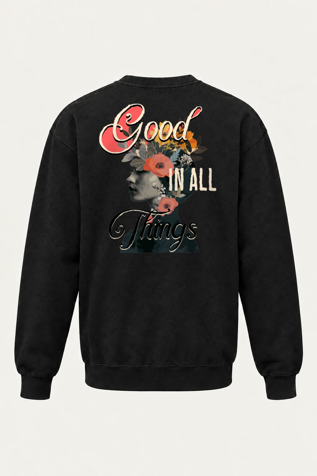 "Good In All Things" Heavy Blend Unisex Crewneck Sweatshirt | Gildan 18000
