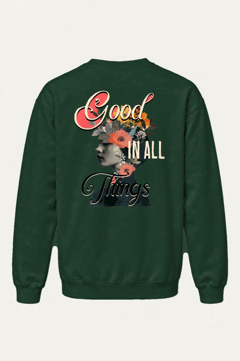 "Good In All Things" Heavy Blend Unisex Crewneck Sweatshirt | Gildan 18000