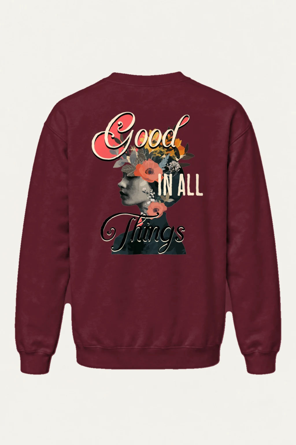 "Good In All Things" Heavy Blend Unisex Crewneck Sweatshirt | Gildan 18000