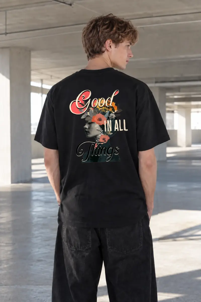"Good In All Things" Heavyweight Unisex Crewneck T-shirt | Gildan 5000