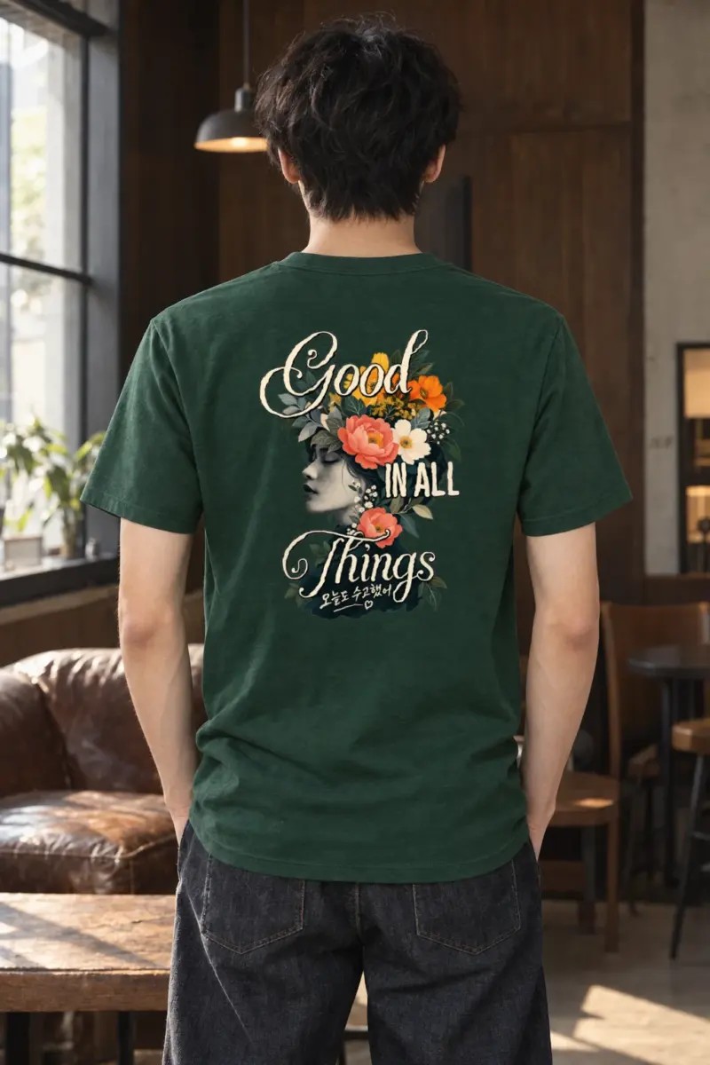 "Good In All Things" Heavyweight Unisex Crewneck T-shirt