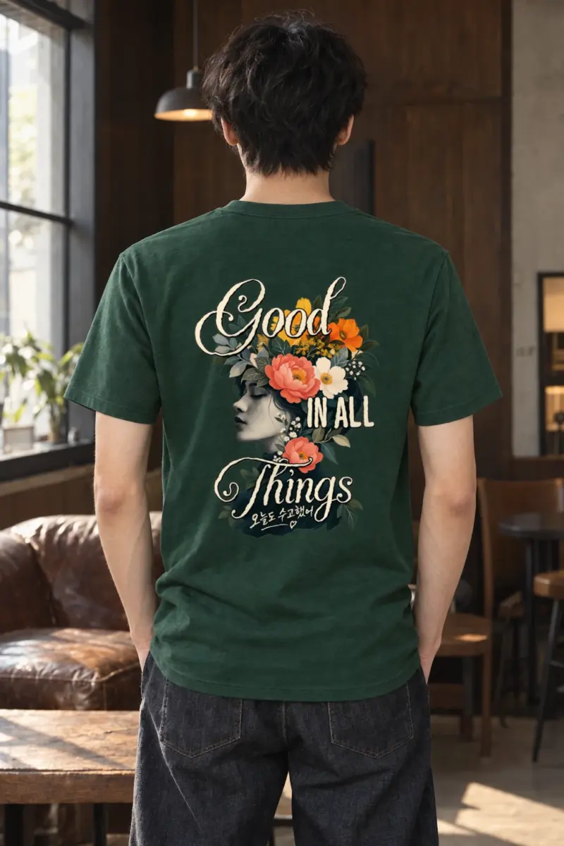"Good In All Things" Heavyweight Unisex Crewneck T-shirt