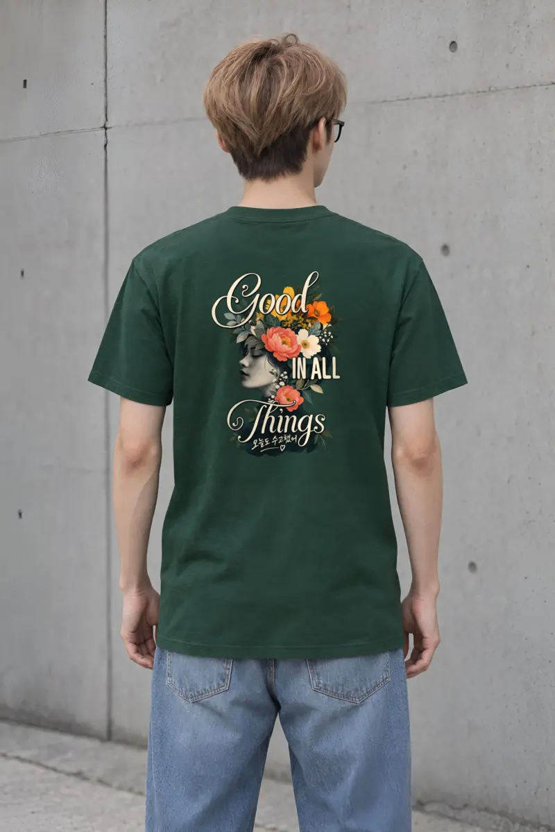 "Good In All Things" Heavyweight Unisex Crewneck T-shirt