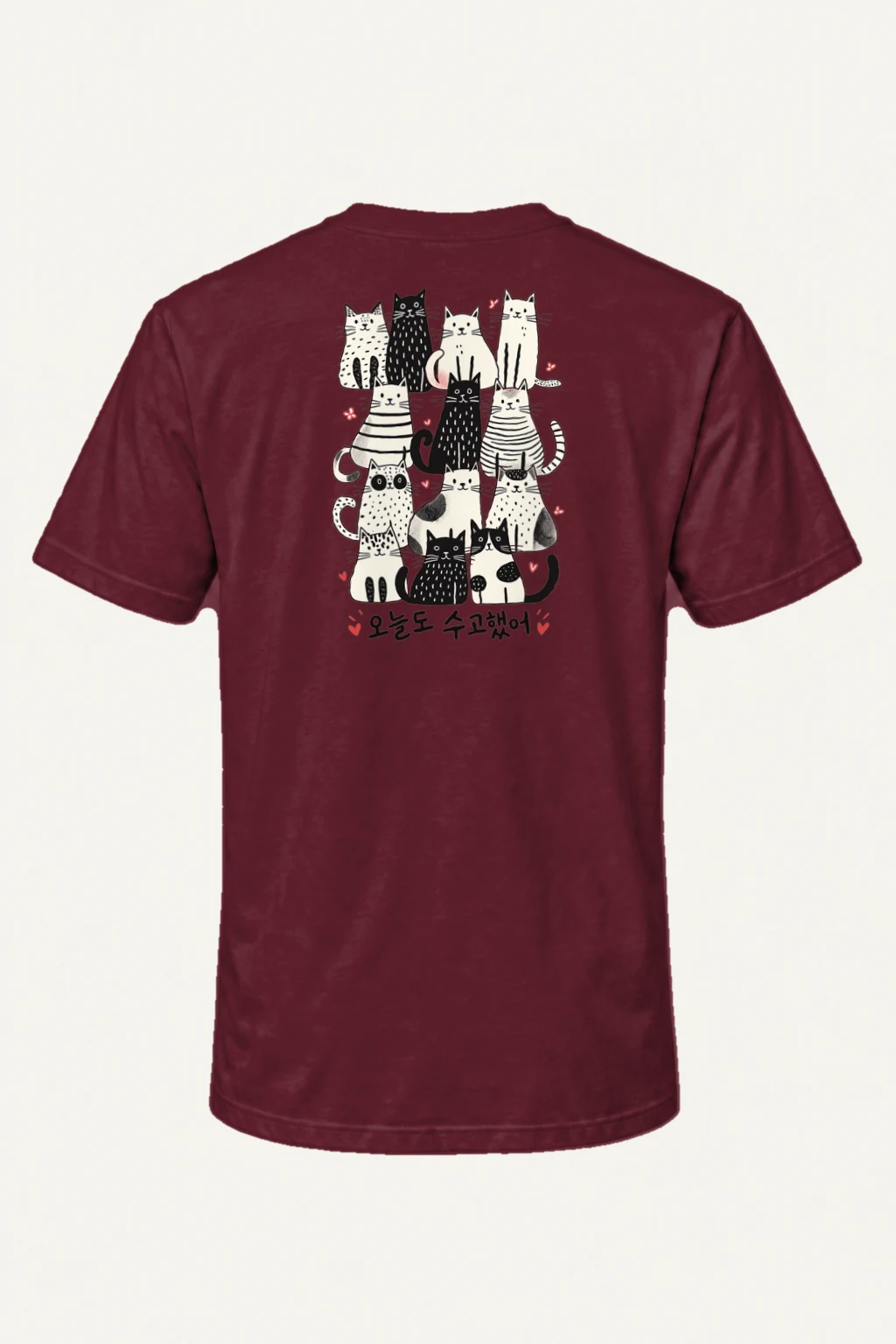 "Good Job Cat Stack" Heavyweight Unisex Crewneck T-shirt | Gildan 5000