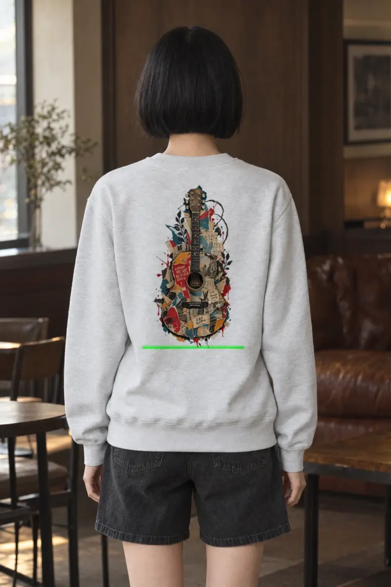 "Good Music Better Days" Heavy Blend Unisex Crewneck Sweatshirt | Gildan 18000