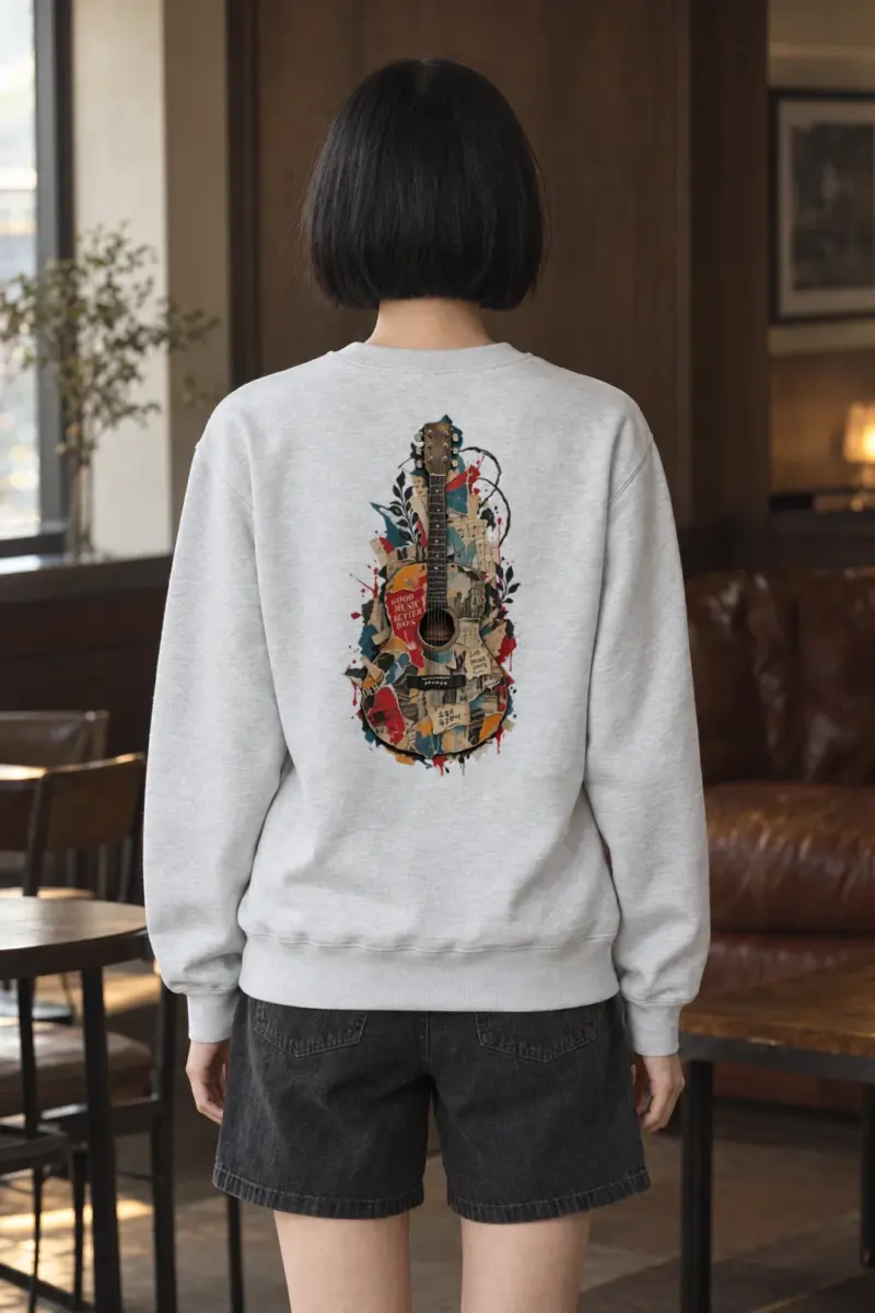 "Good Music Better Days" Heavy Blend Unisex Crewneck Sweatshirt | Gildan 18000