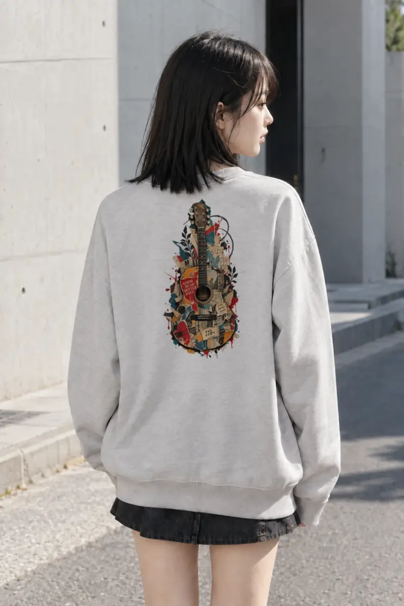 "Good Music Better Days" Heavy Blend Unisex Crewneck Sweatshirt | Gildan 18000