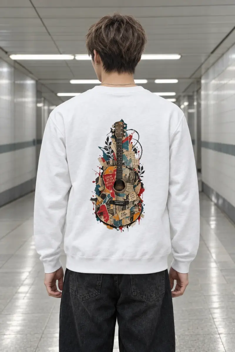 "Good Music Better Days" Heavy Blend Unisex Crewneck Sweatshirt