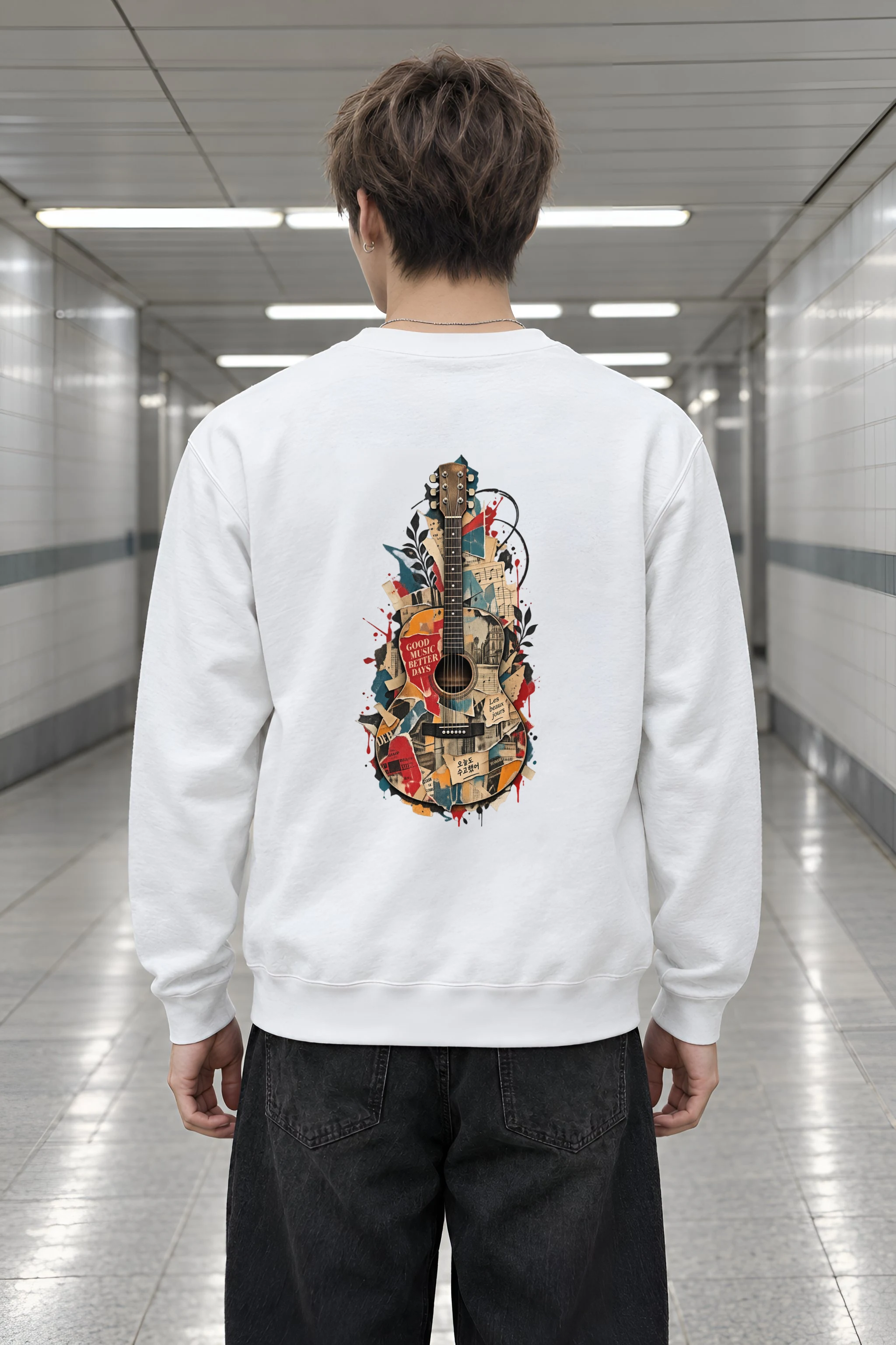 "Good Music Better Days" Heavy Blend Unisex Crewneck Sweatshirt