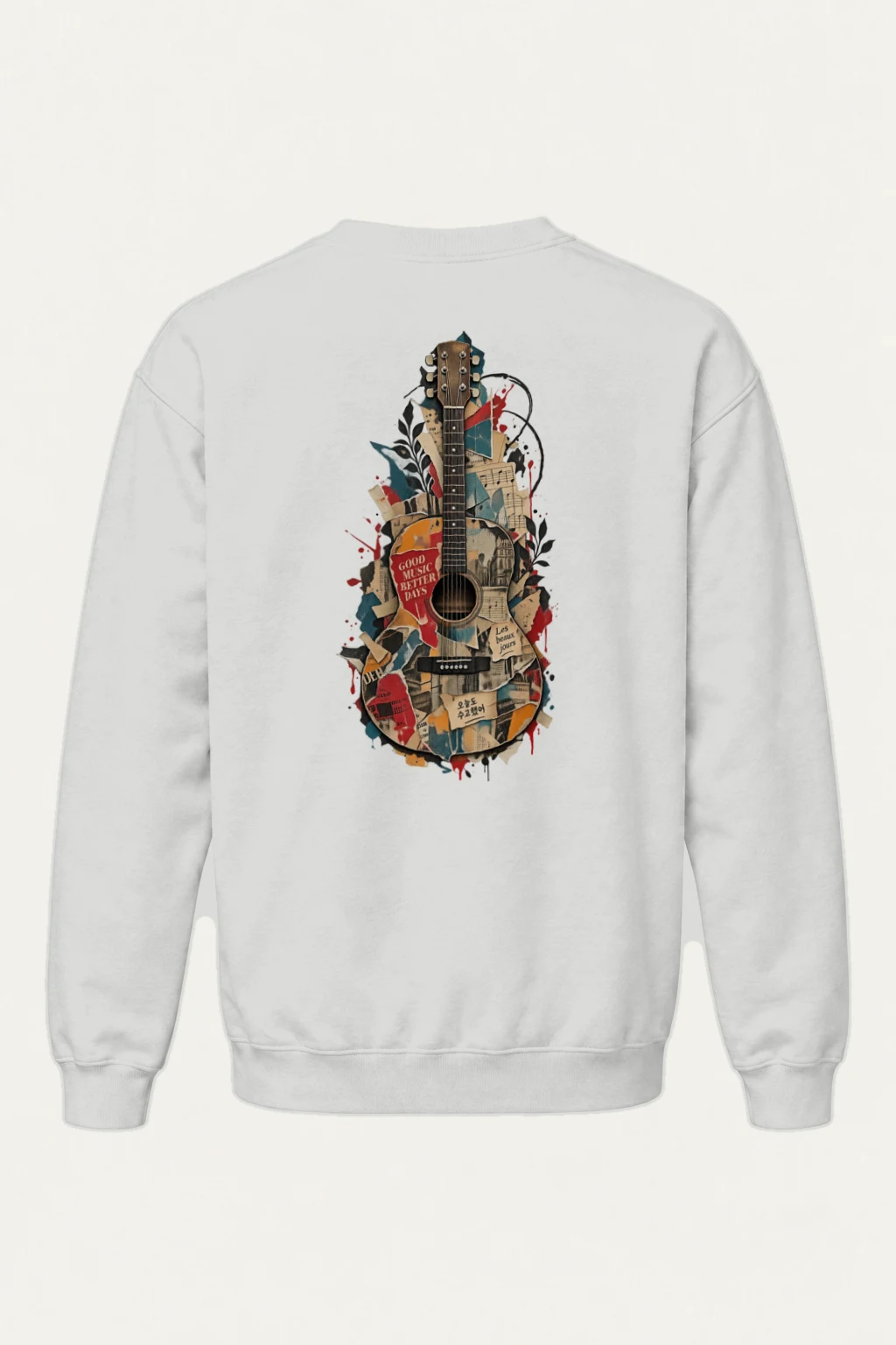 "Good Music Better Days" Heavy Blend Unisex Crewneck Sweatshirt | Gildan 18000