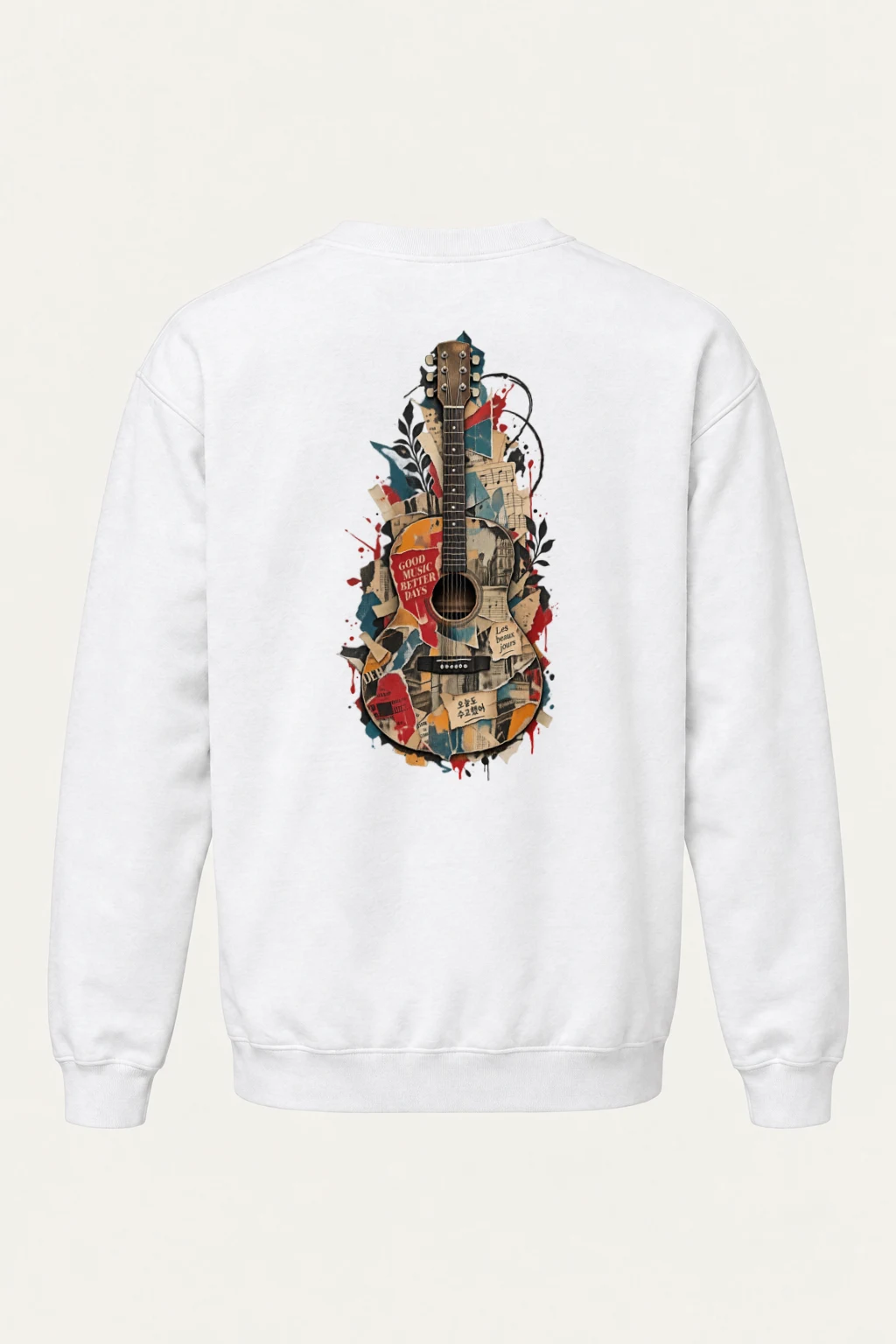 "Good Music Better Days" Heavy Blend Unisex Crewneck Sweatshirt | Gildan 18000
