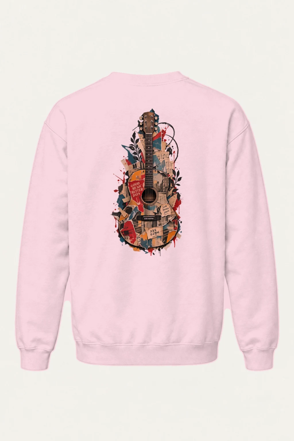 "Good Music Better Days" Heavy Blend Unisex Crewneck Sweatshirt | Gildan 18000