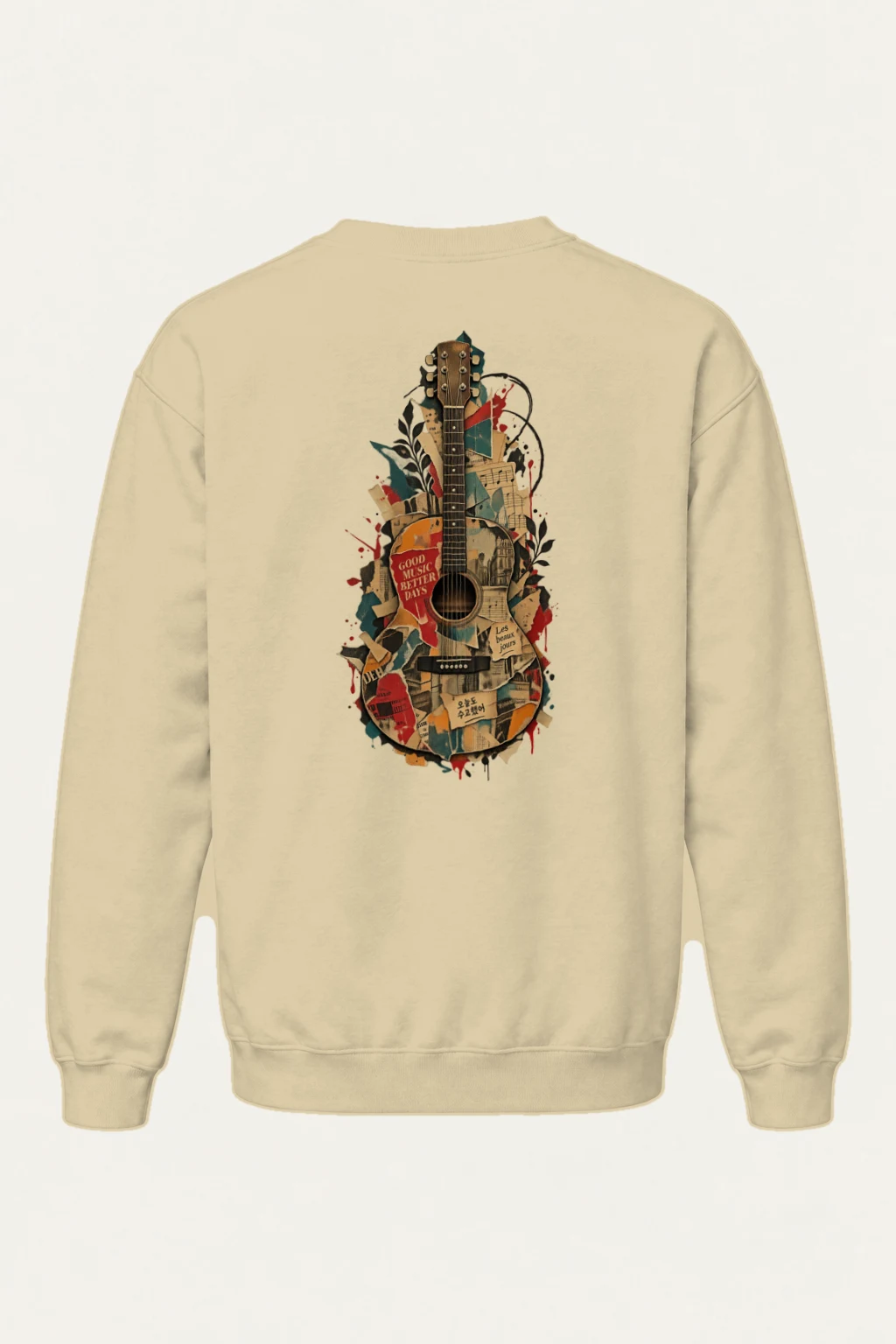"Good Music Better Days" Heavy Blend Unisex Crewneck Sweatshirt | Gildan 18000