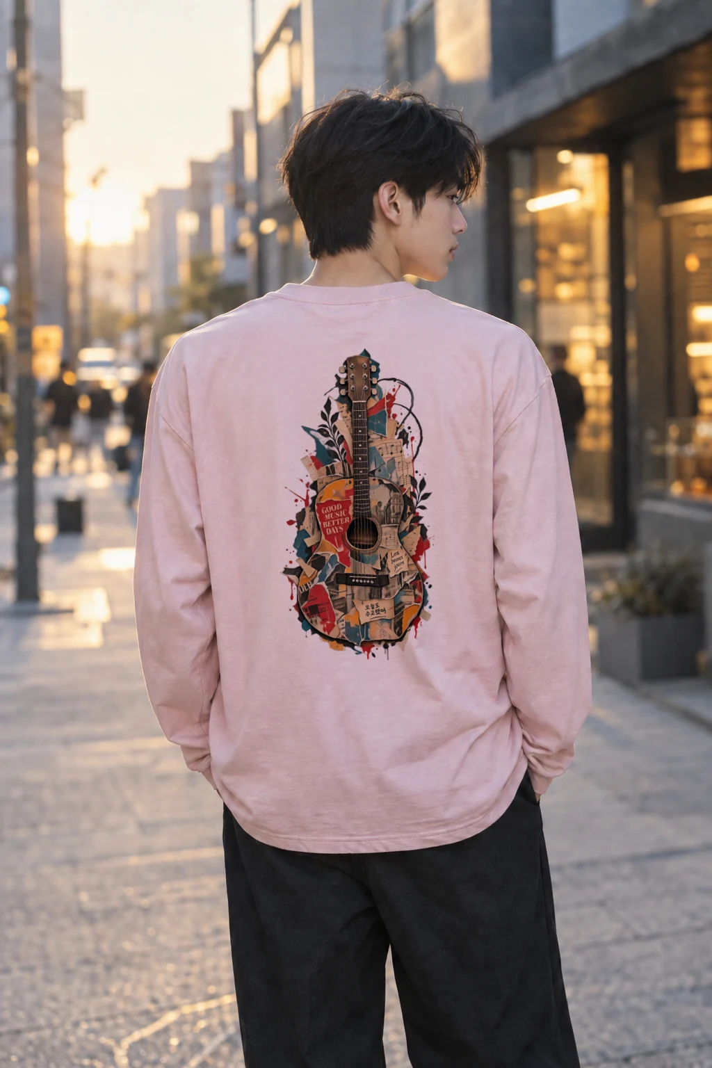"Good Music Better Days" Unisex Longsleeve T-shirt | Gildan 2400