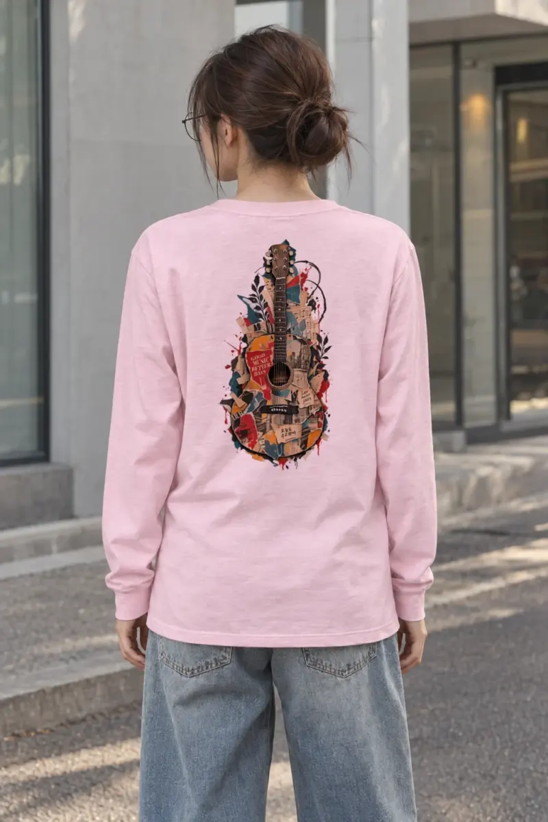 "Good Music Better Days" Unisex Longsleeve T-shirt | Gildan 2400