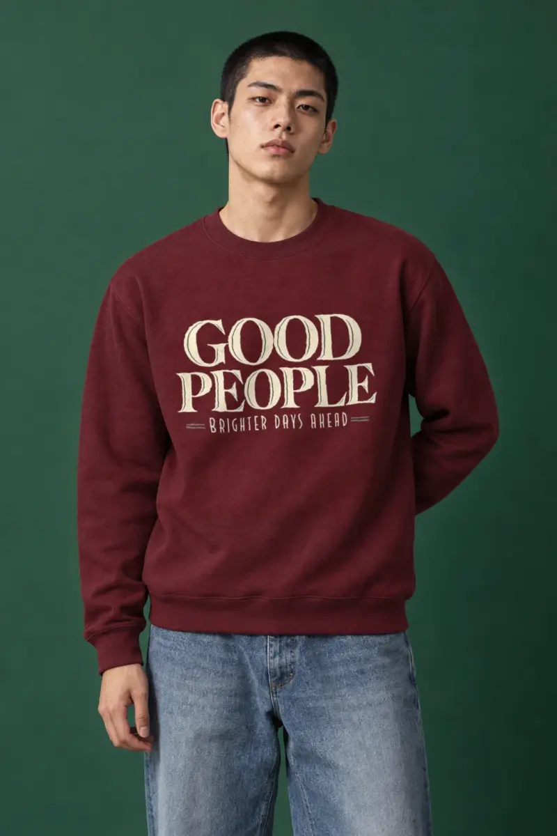 "Good People" Heavy Blend Unisex Crewneck Sweatshirt | Gildan 18000