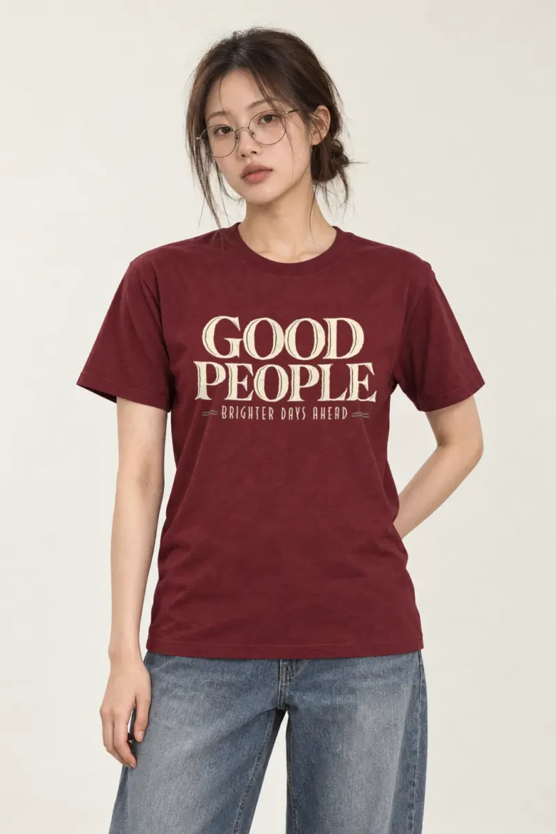 "Good People" Heavyweight Unisex Crewneck T-shirt