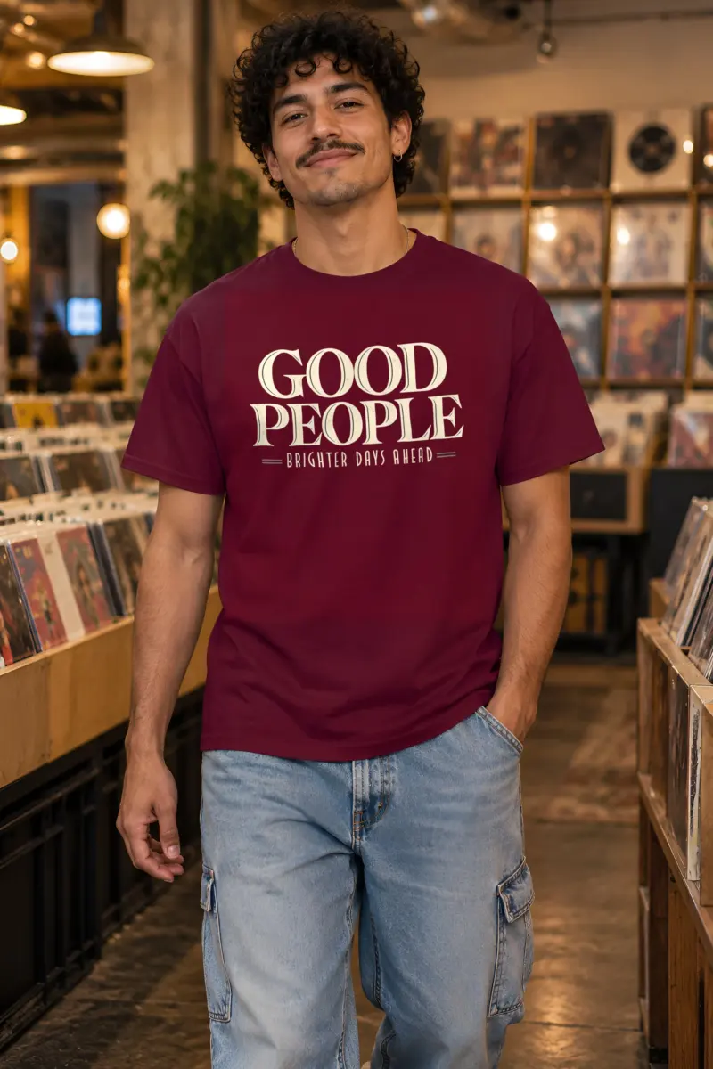 "Good People" Heavyweight Unisex Crewneck T-shirt