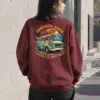 "Good Roads Ahead" Heavy Blend Unisex Crewneck Sweatshirt | Gildan 18000