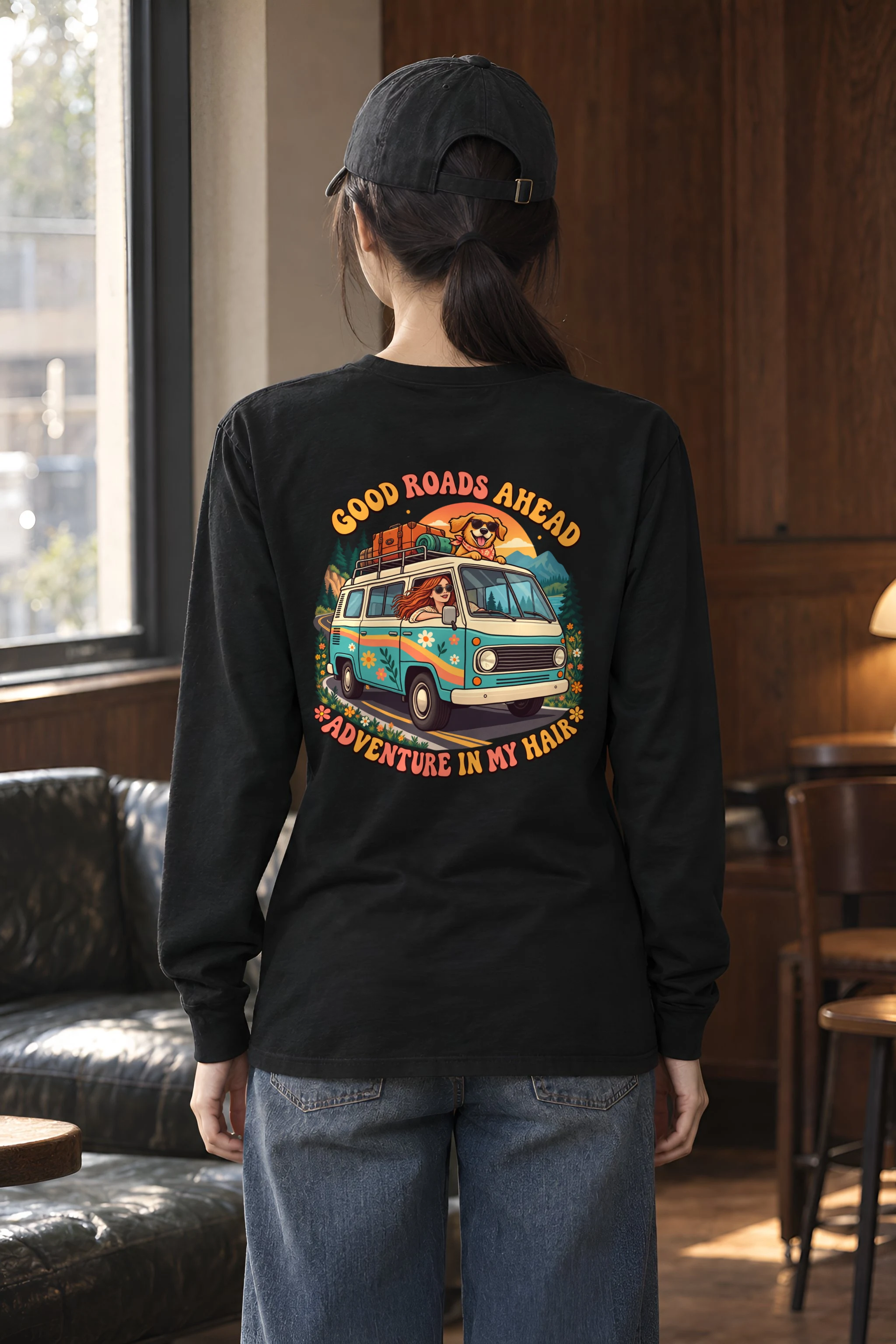 "Good Roads Ahead" Unisex Longsleeve T-shirt