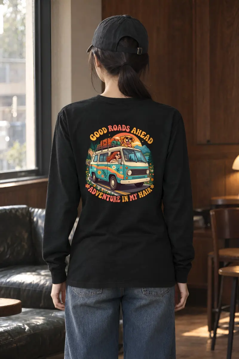 "Good Roads Ahead" Unisex Longsleeve T-shirt