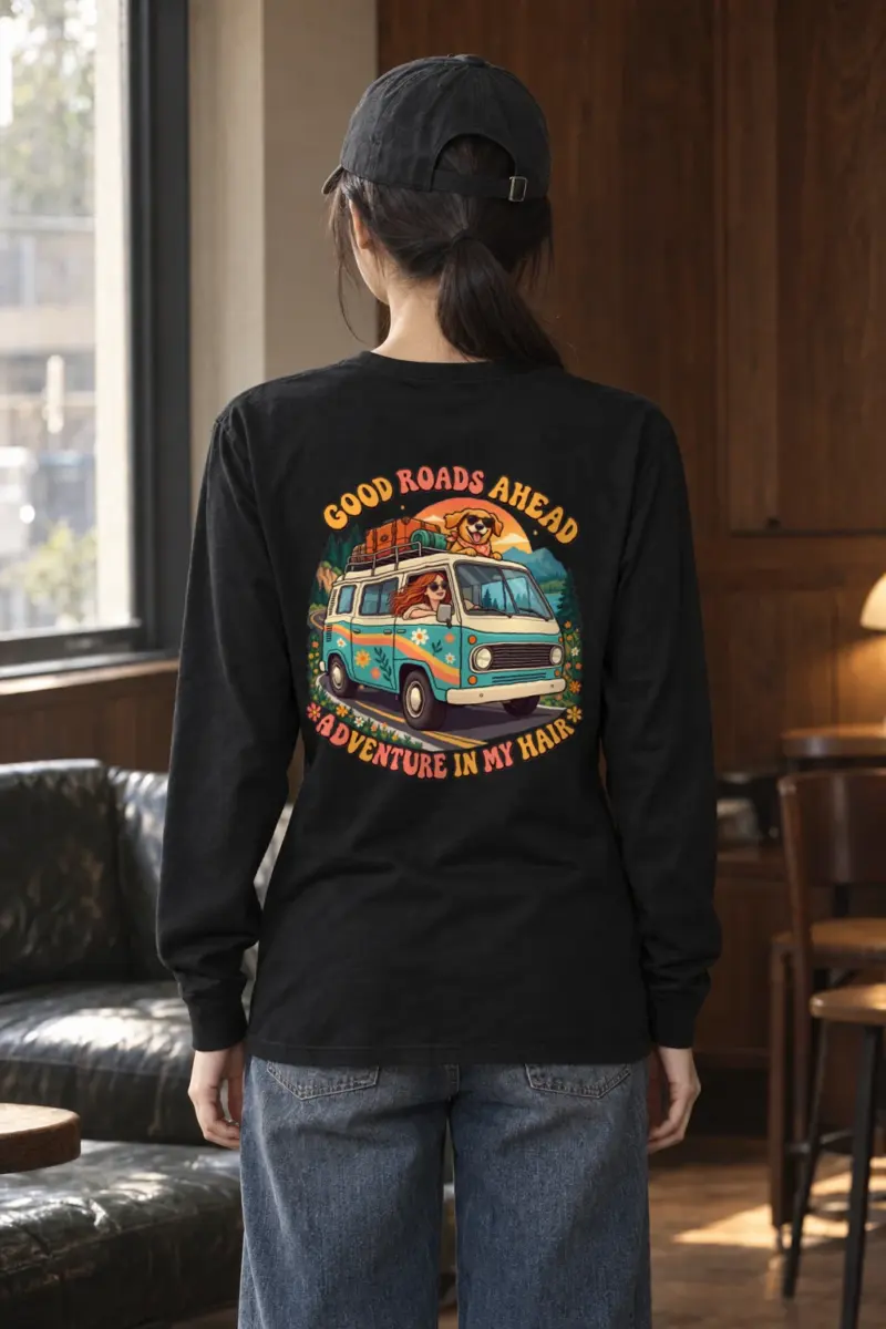 "Good Roads Ahead" Unisex Longsleeve T-shirt