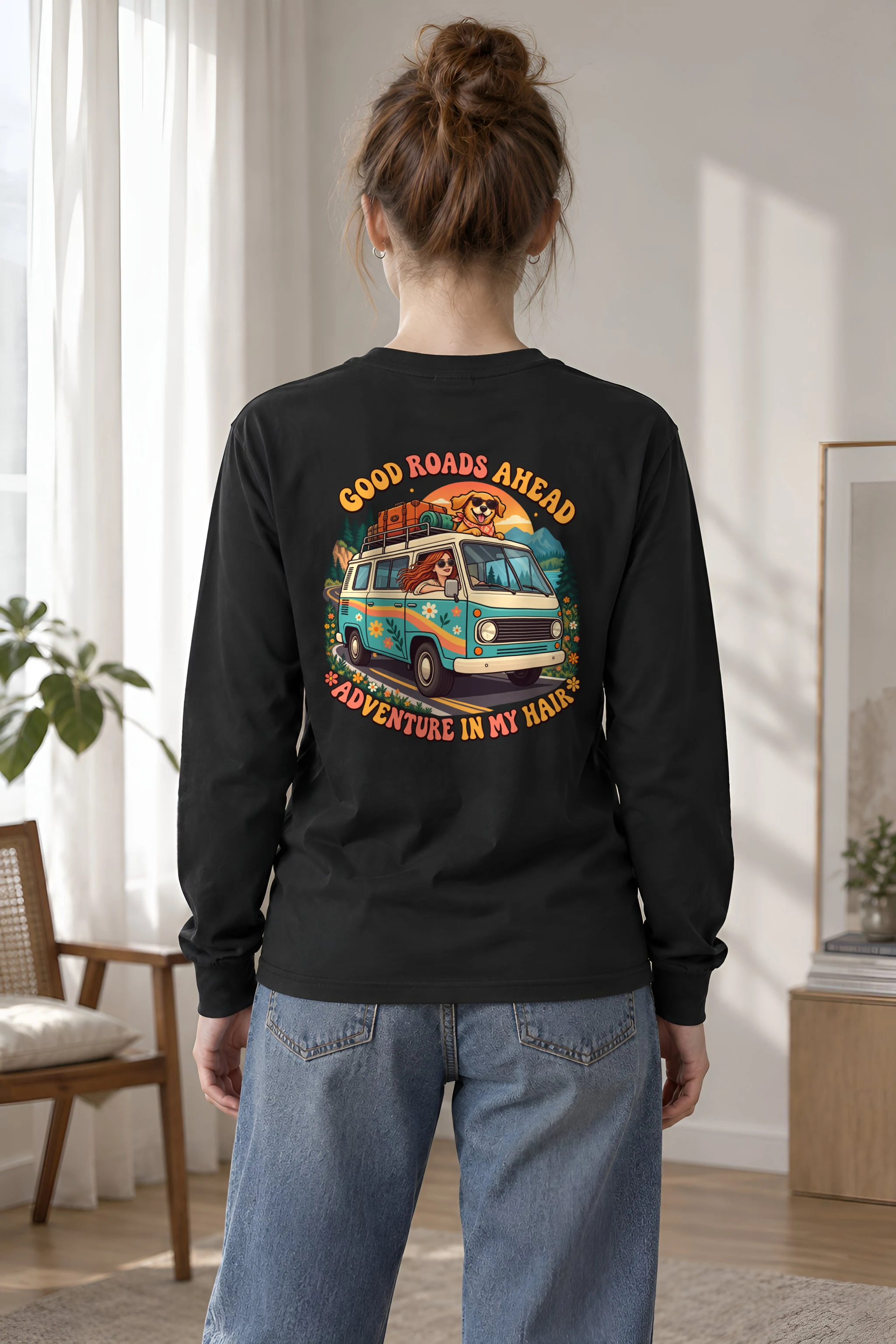 "Good Roads Ahead" Unisex Longsleeve T-shirt