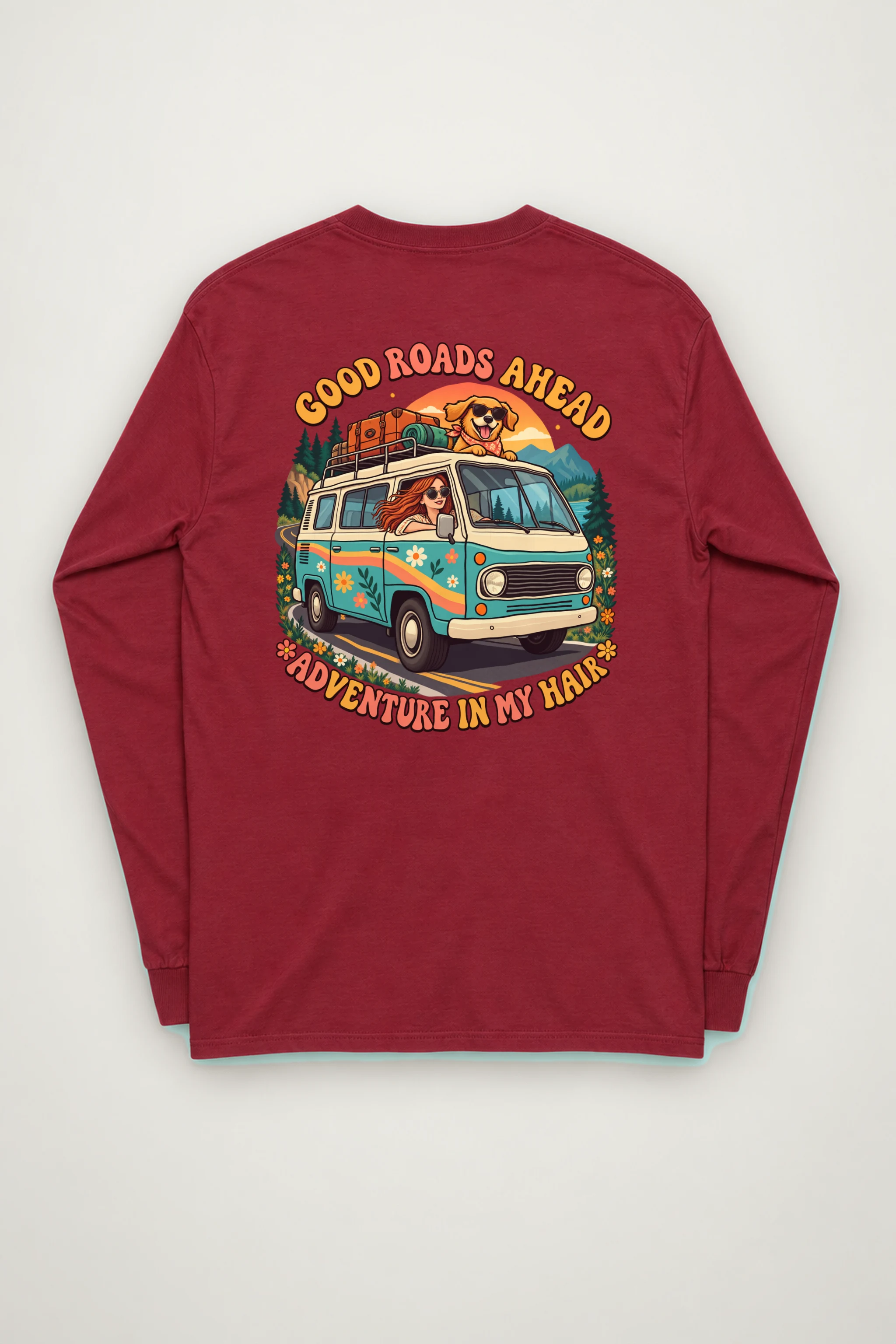 "Good Roads Ahead" Unisex Longsleeve T-shirt