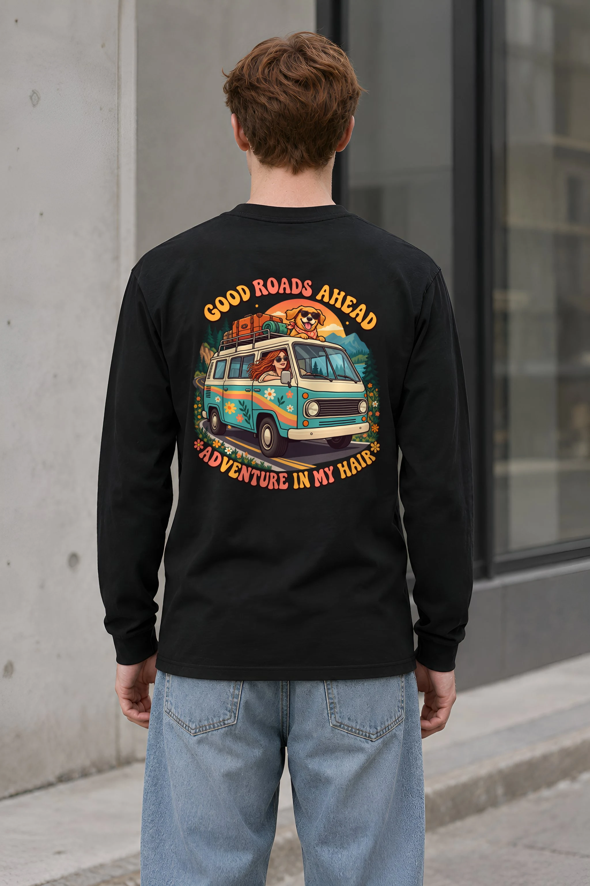 "Good Roads Ahead" Unisex Longsleeve T-shirt