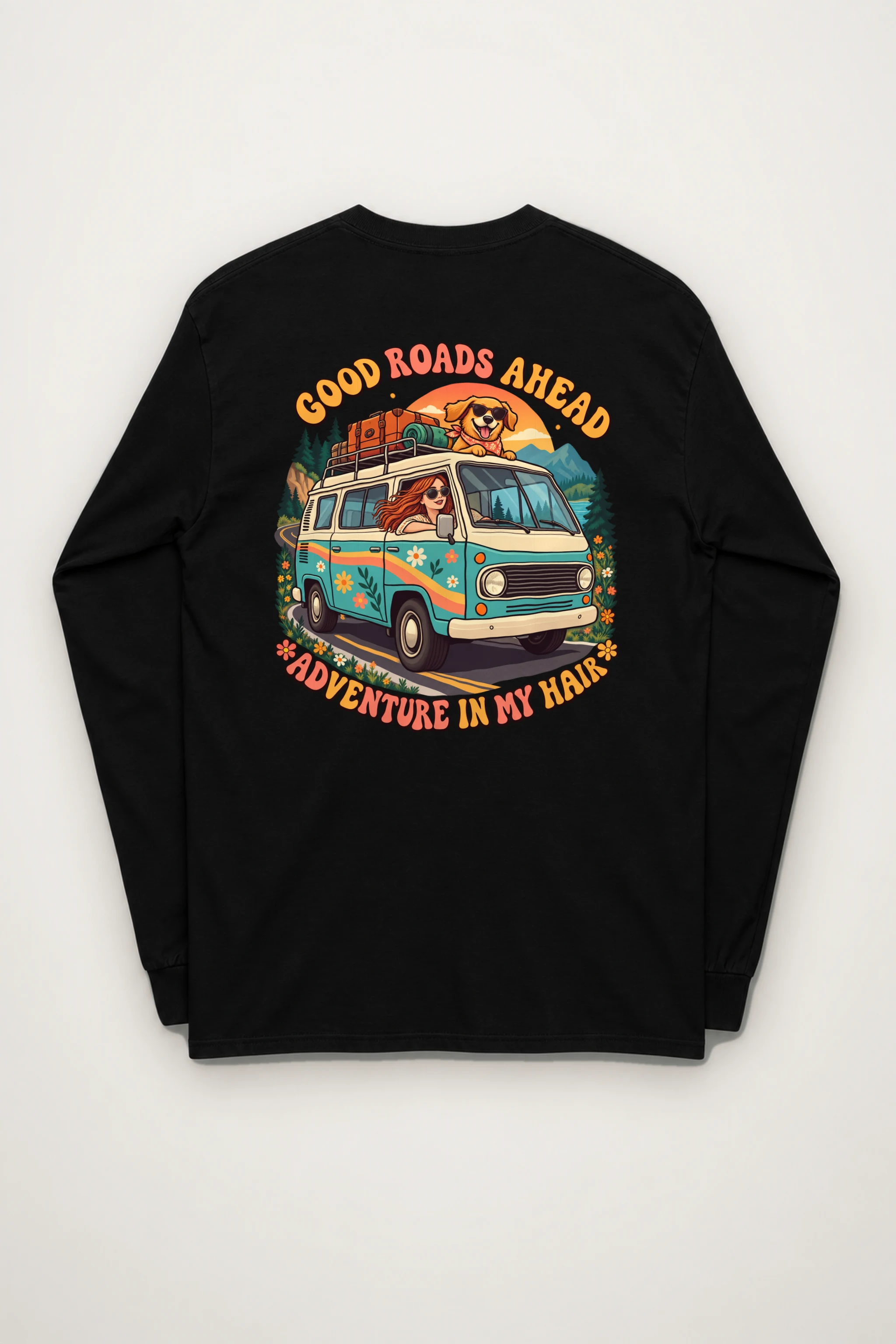 "Good Roads Ahead" Unisex Longsleeve T-shirt