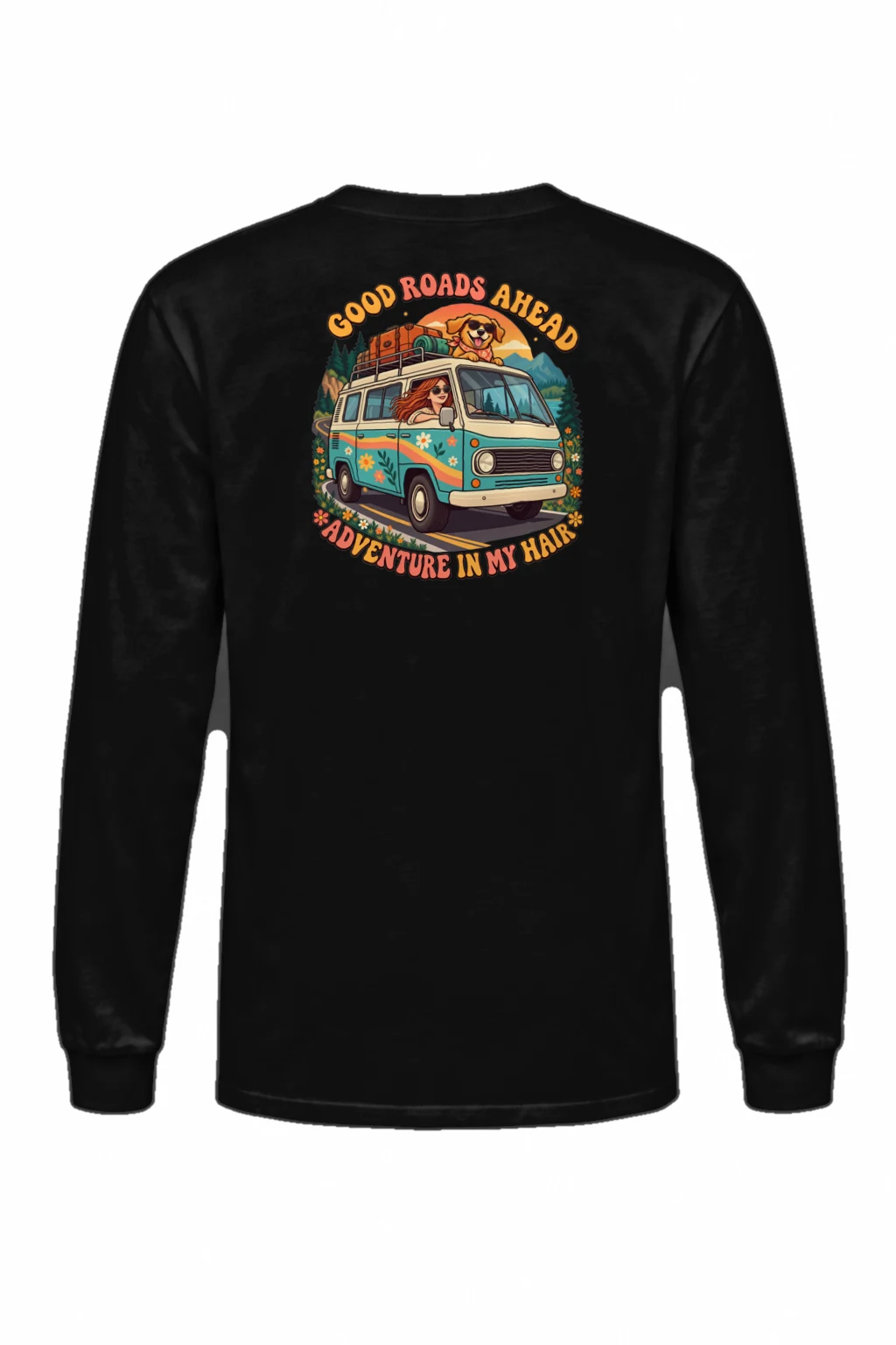 "Good Roads Ahead" Unisex Longsleeve T-shirt | Gildan 2400
