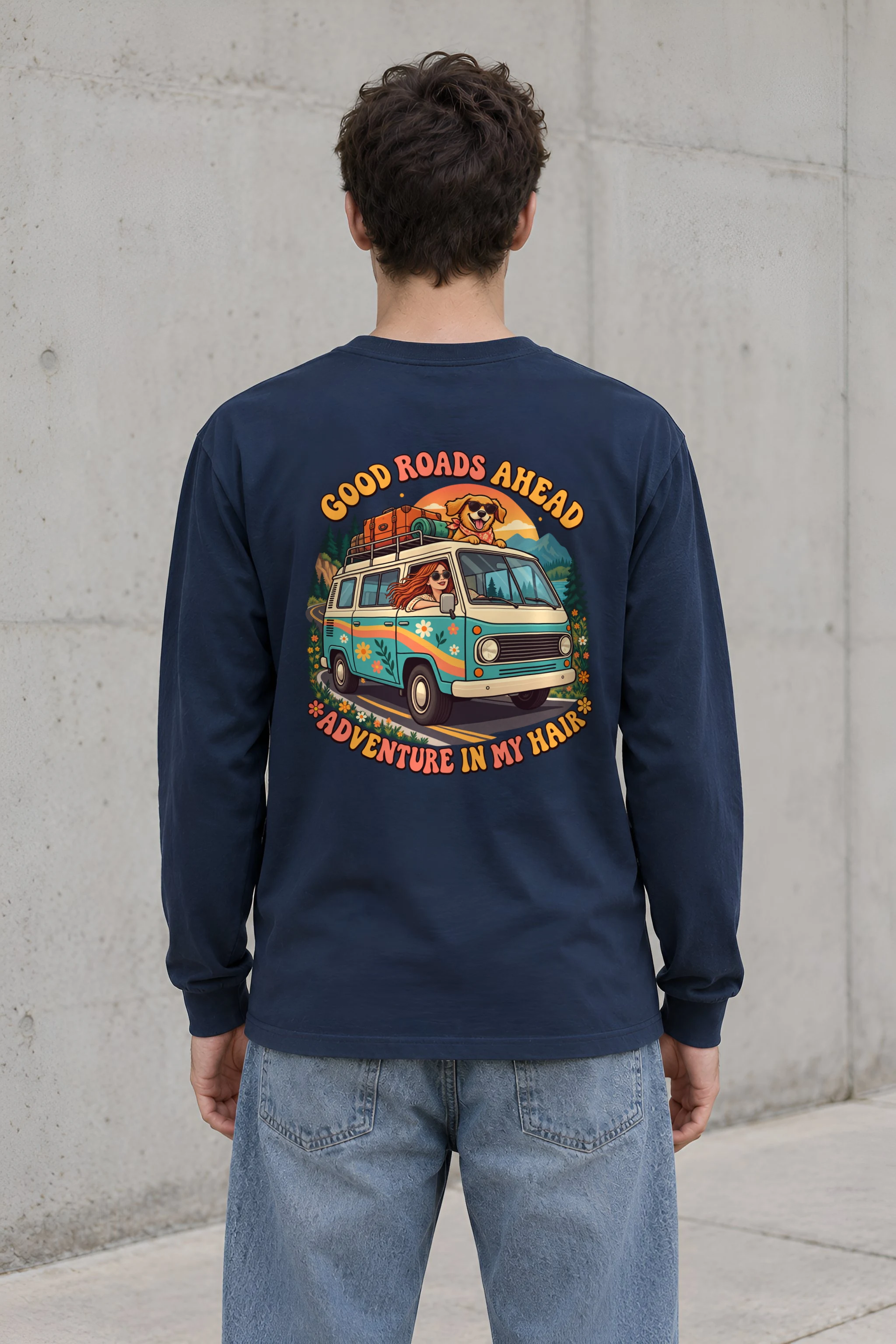 "Good Roads Ahead" Unisex Longsleeve T-shirt
