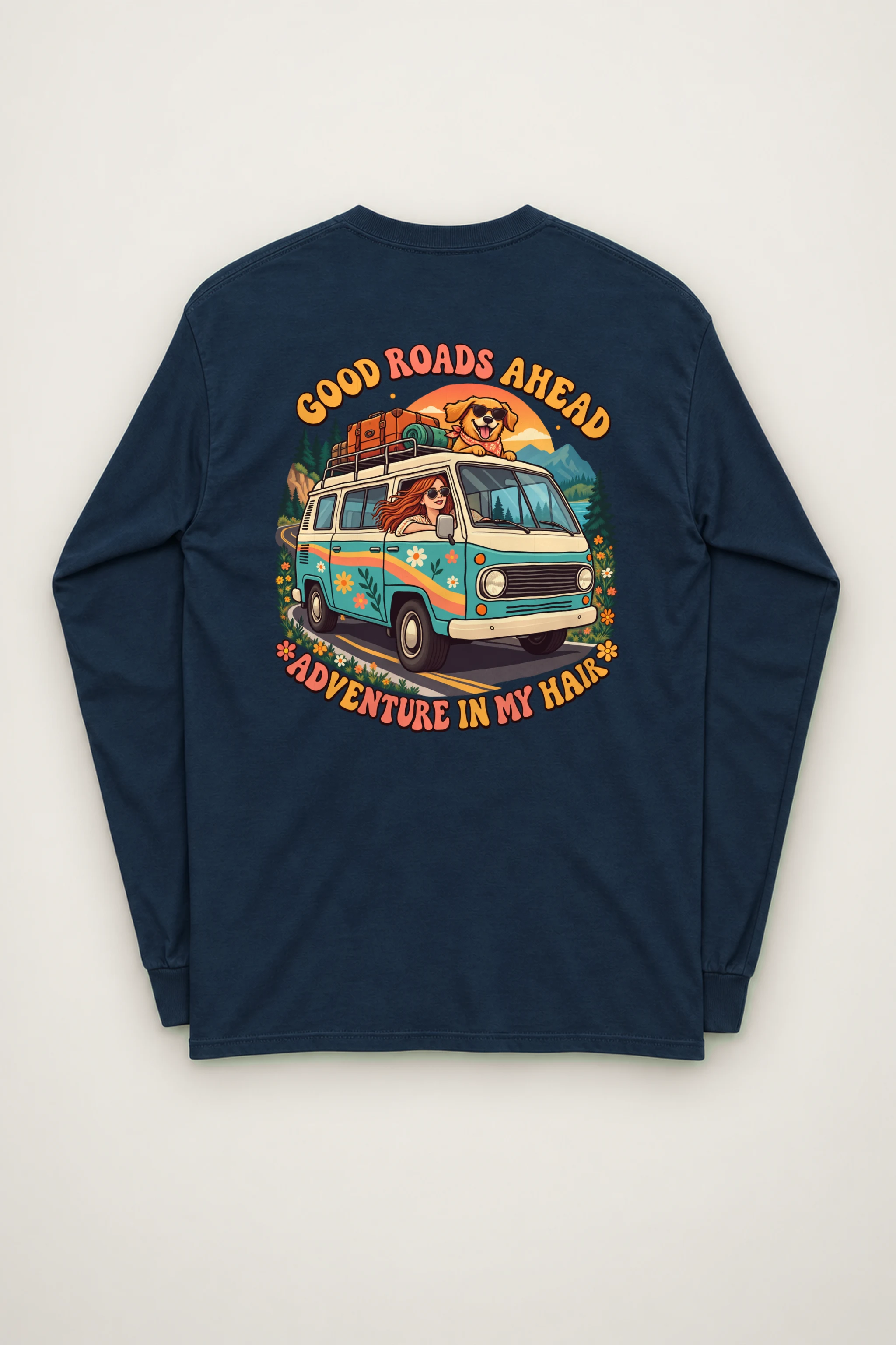 "Good Roads Ahead" Unisex Longsleeve T-shirt