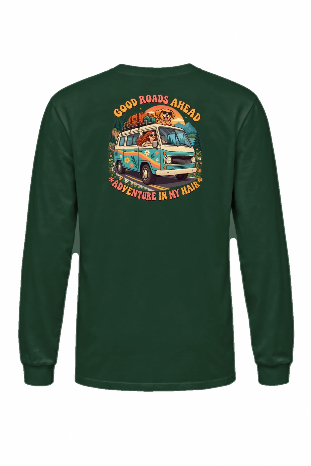 "Good Roads Ahead" Unisex Longsleeve T-shirt | Gildan 2400