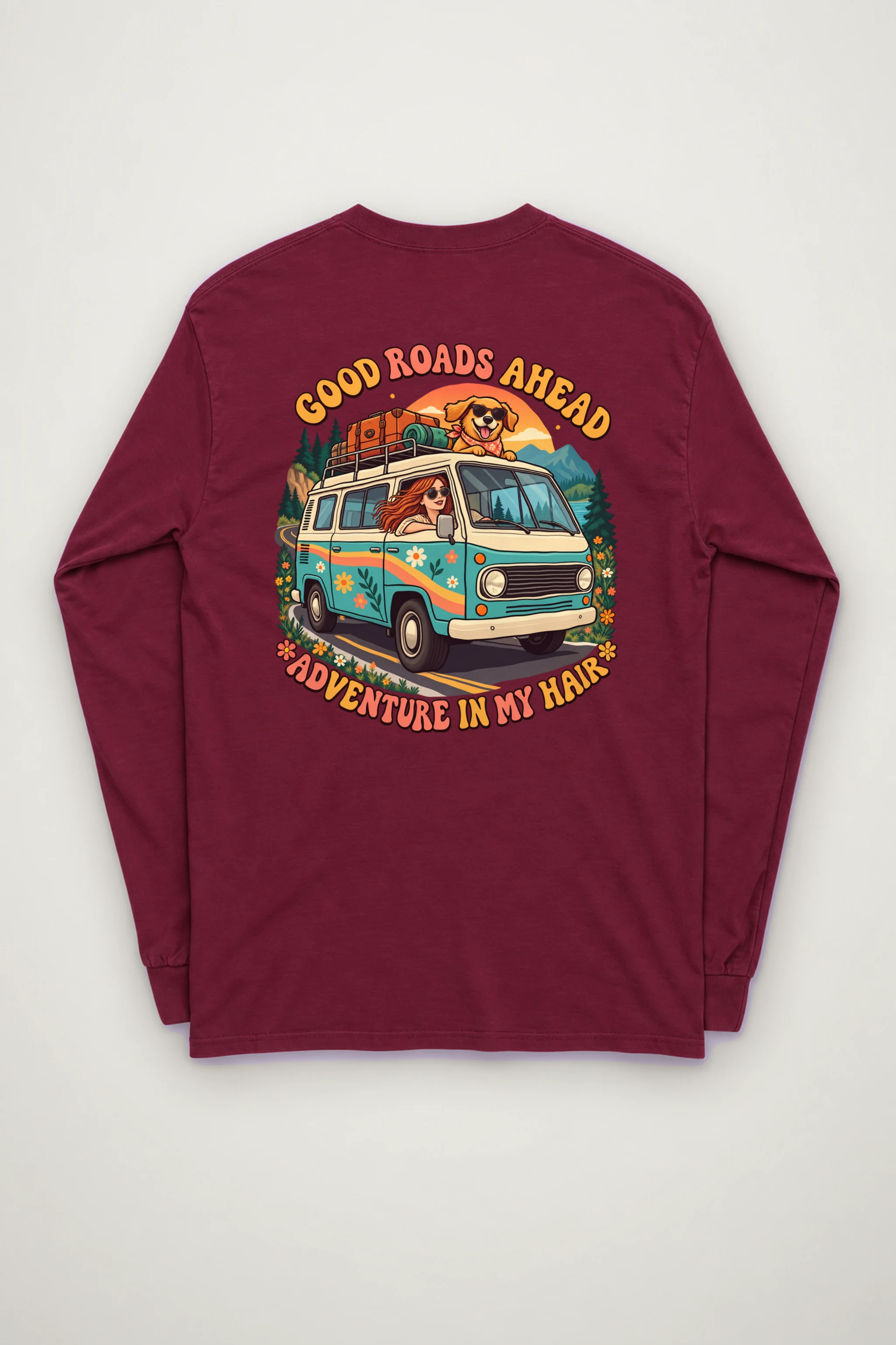 "Good Roads Ahead" Unisex Longsleeve T-shirt