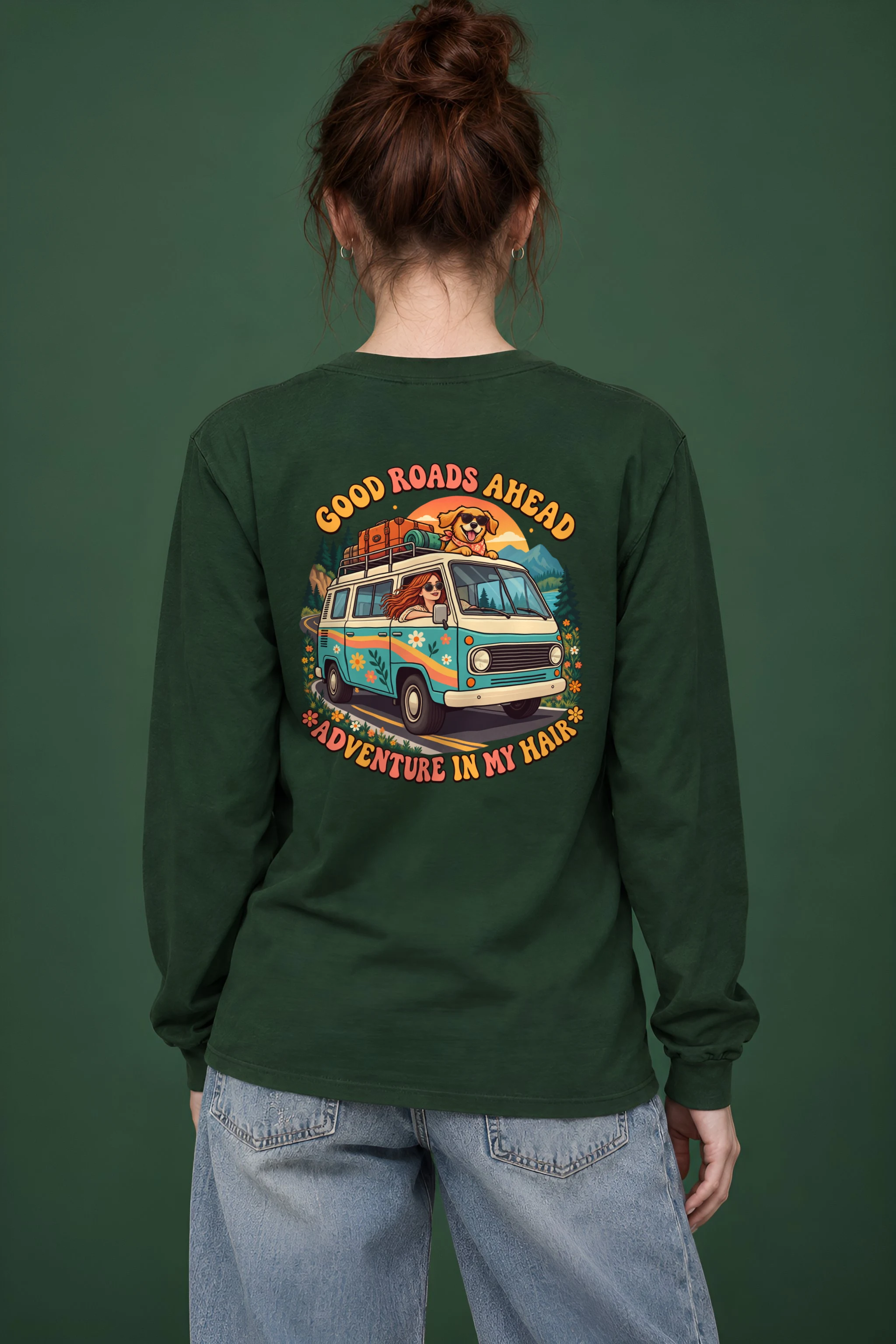 "Good Roads Ahead" Unisex Longsleeve T-shirt