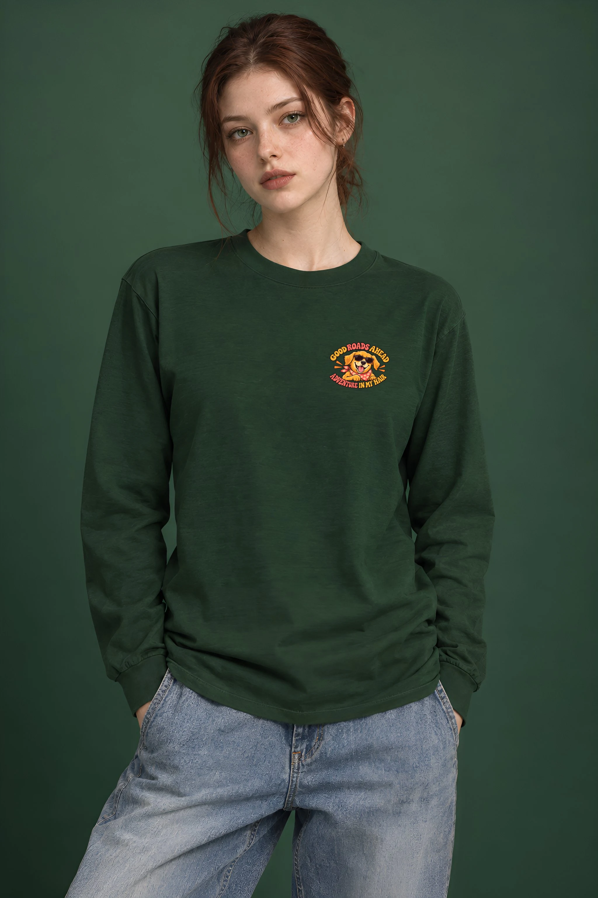 "Good Roads Ahead" Unisex Longsleeve T-shirt