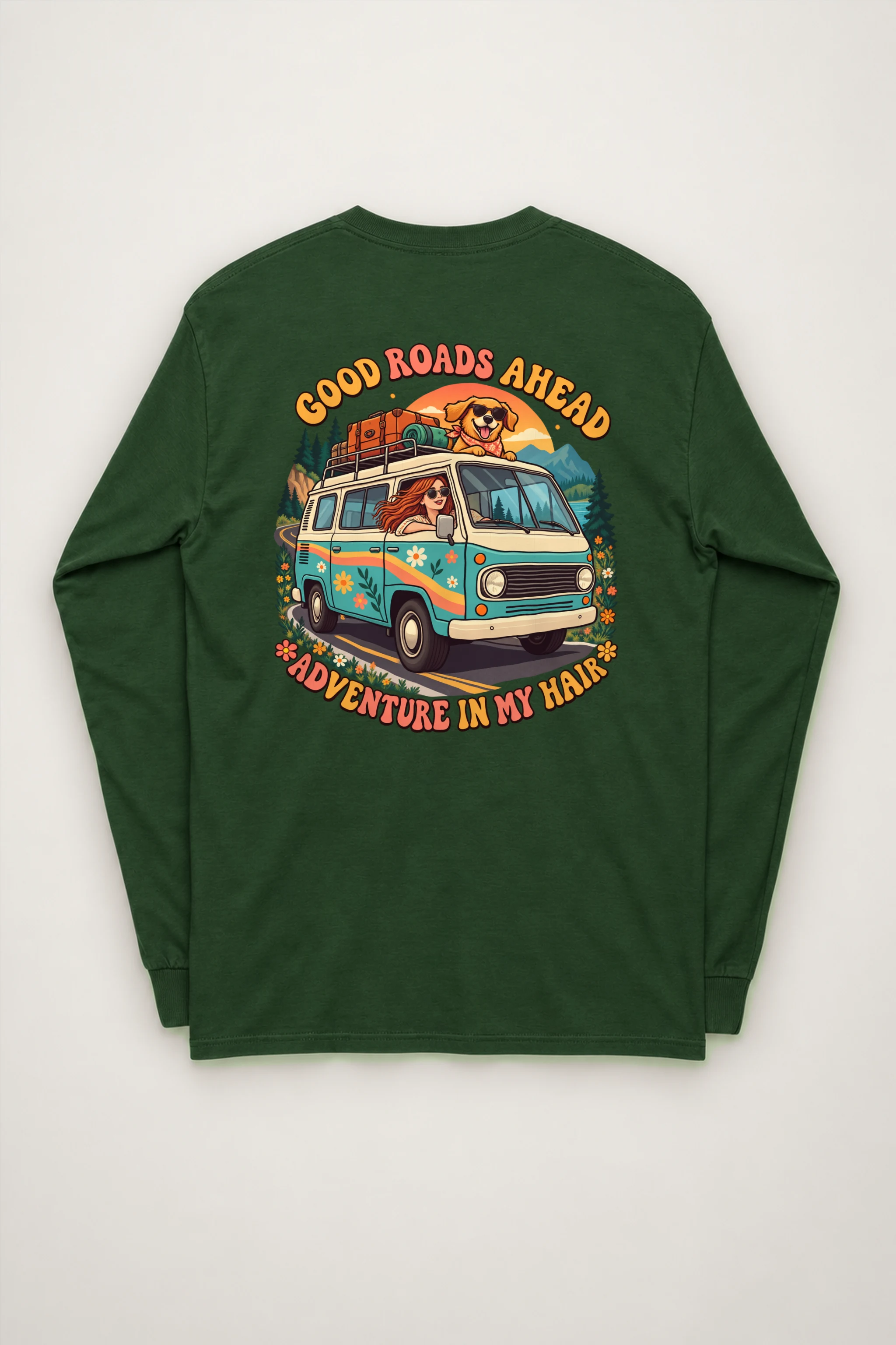 "Good Roads Ahead" Unisex Longsleeve T-shirt