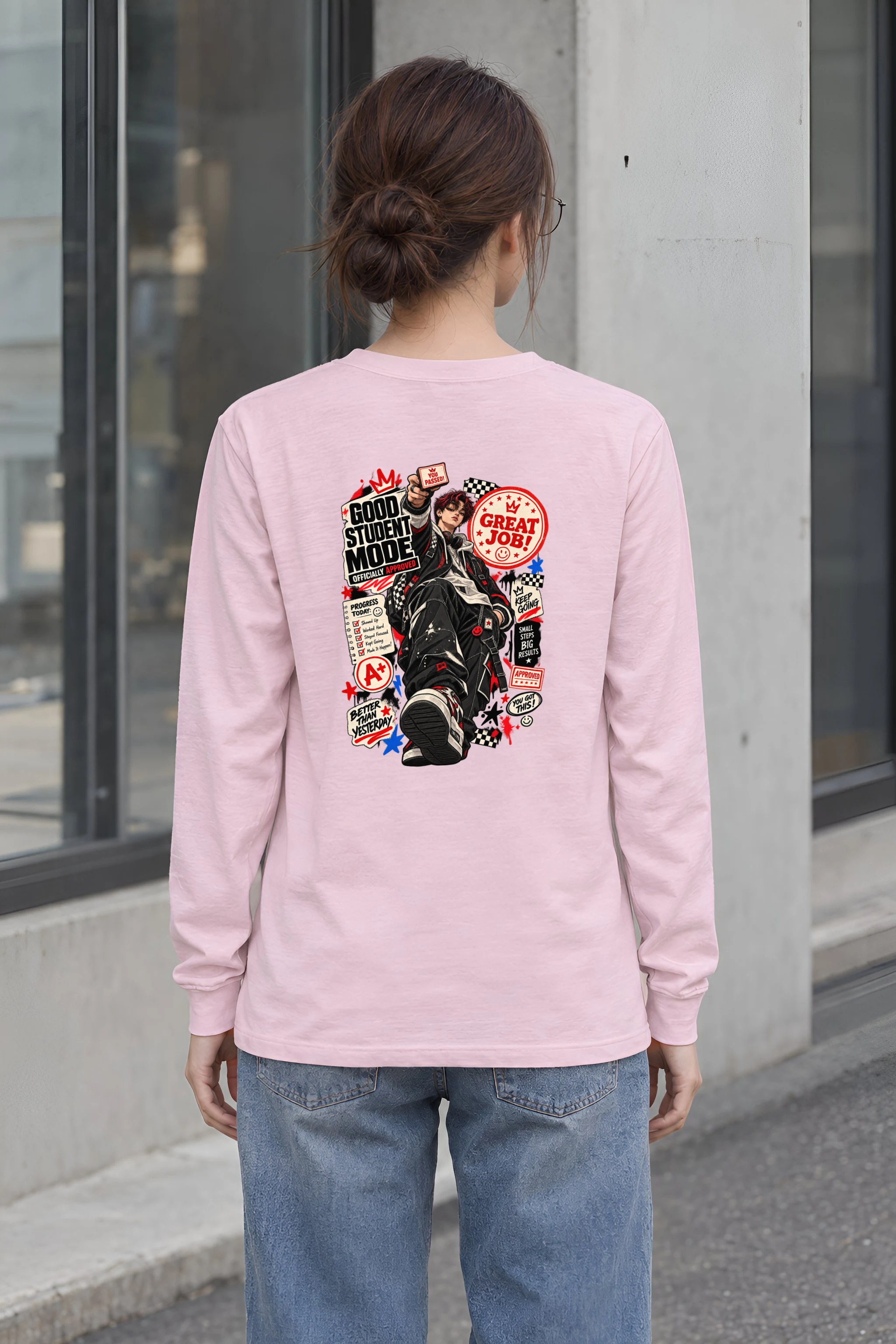 "Good Student Mode" Unisex Longsleeve T-shirt