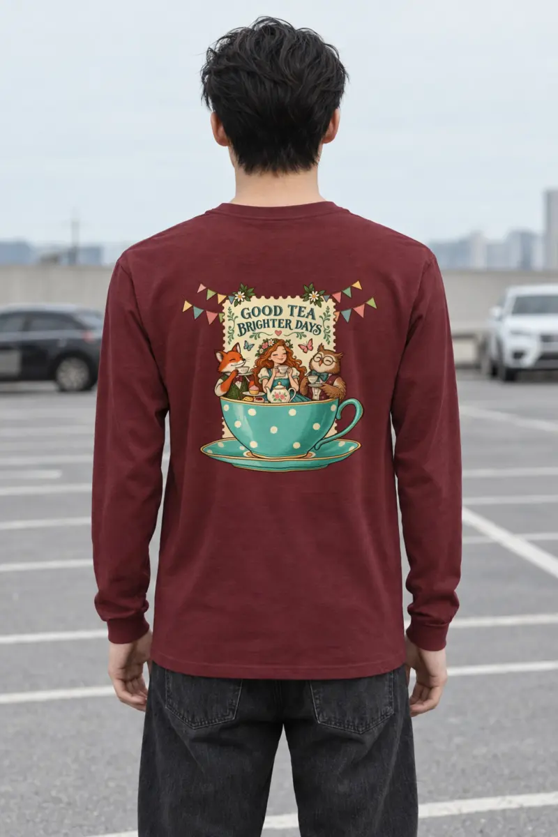 "Good Tea Brighter Days" Unisex Longsleeve T-shirt