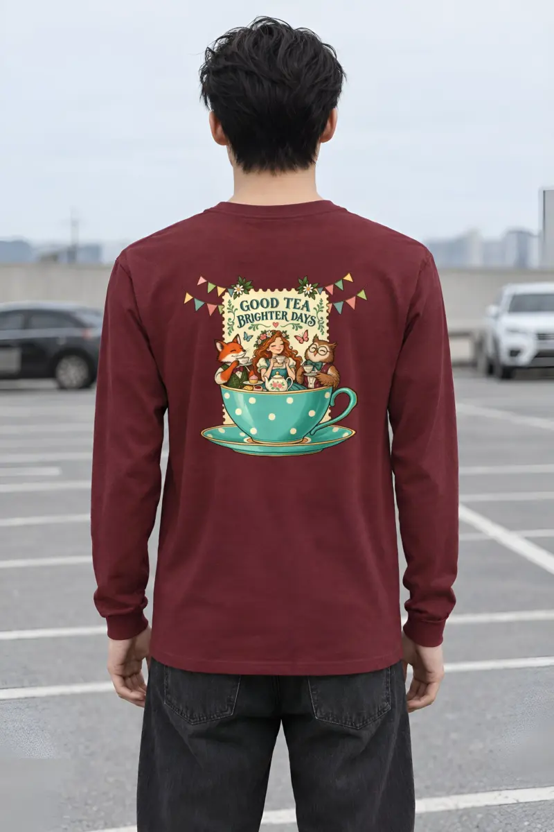 "Good Tea Brighter Days" Unisex Longsleeve T-shirt