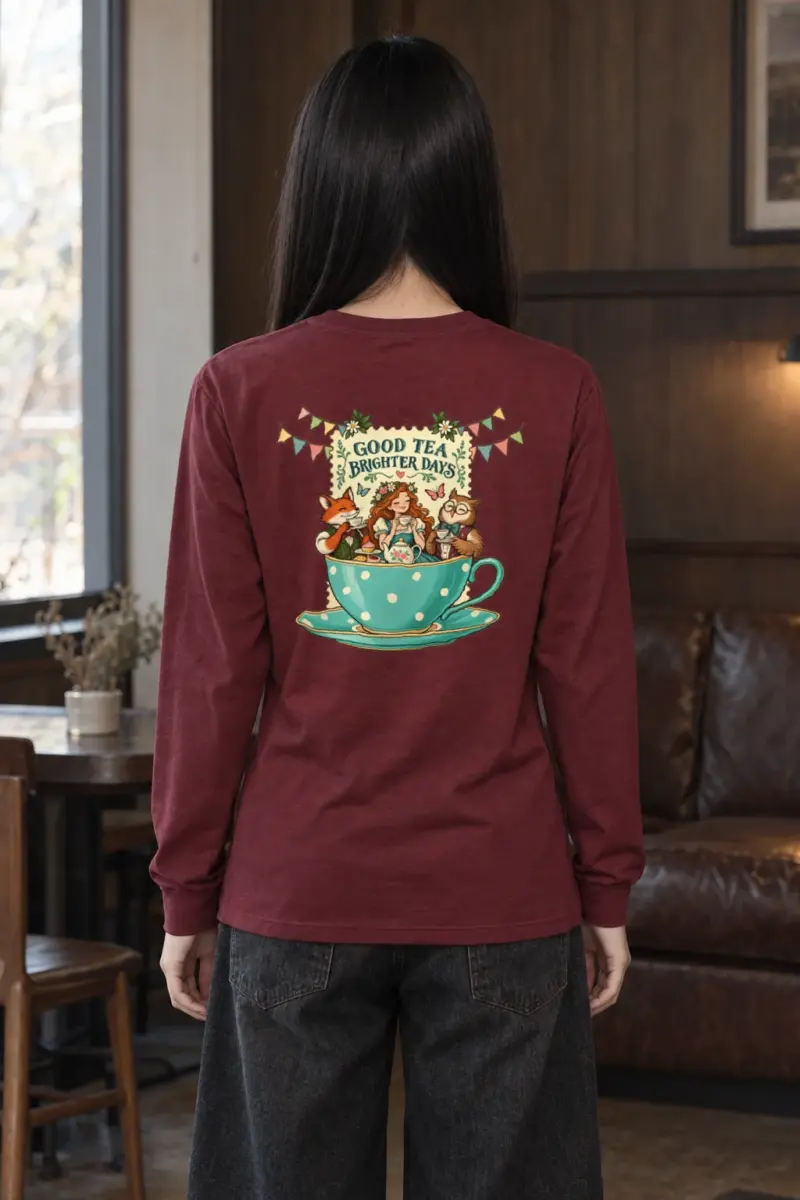 "Good Tea Brighter Days" Unisex Longsleeve T-shirt