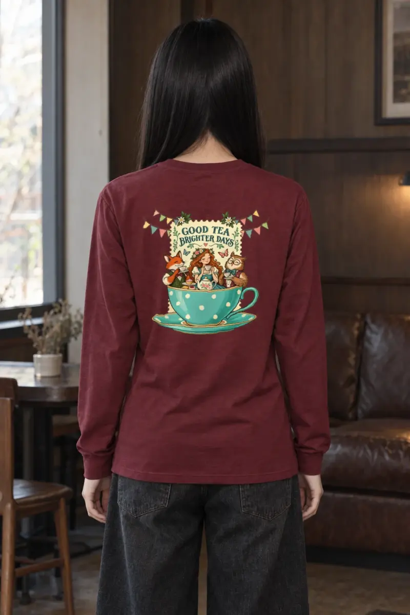 "Good Tea Brighter Days" Unisex Longsleeve T-shirt