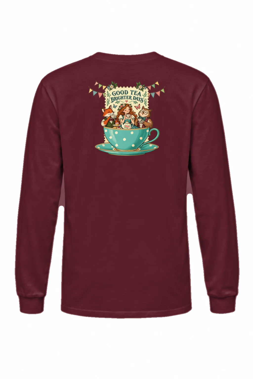 "Good Tea Brighter Days" Unisex Longsleeve T-shirt | Gildan 2400