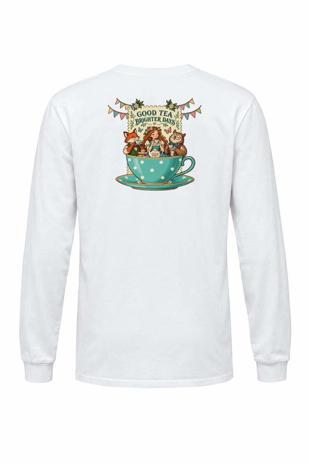 "Good Tea Brighter Days" Unisex Longsleeve T-shirt | Gildan 2400